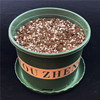 Flower pot+soil suitable for seeds breeding ball root flower pot soil suite dwarn rails moisturizing and breathable soil