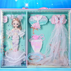 ディミの規格品の深海の人魚のセットのプレゼントの箱の箱の早教のストーリの音楽の人形の女の子の誕生日のプレゼント