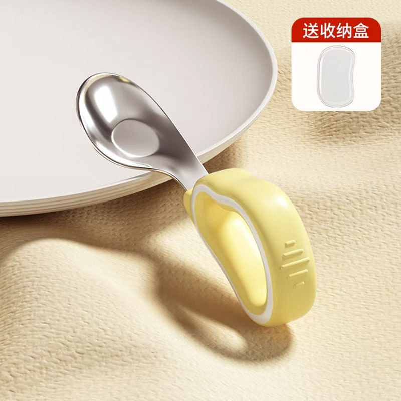 [스턴 황] 316 스테인레스 스틸 실버 잉곳 스푼 (배달 보관 상자)