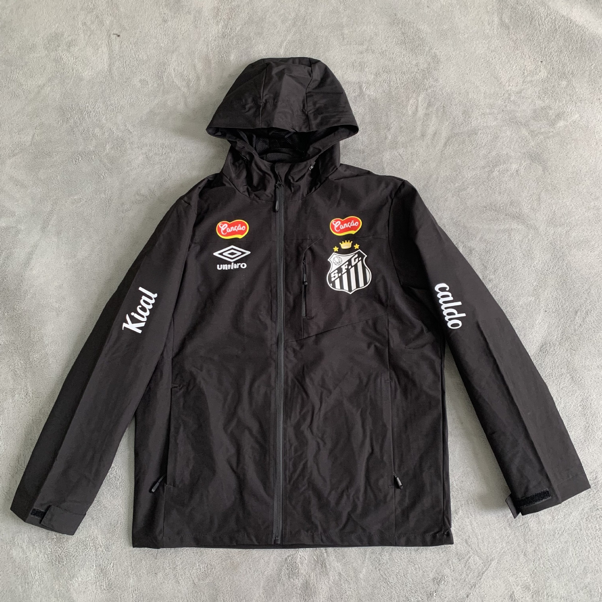 Umbro Santos FC Windbreaker Jacket Black