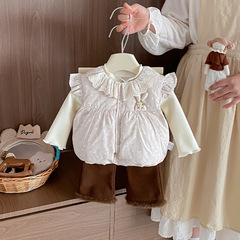 女童轻薄羽绒马甲秋冬装2025款宝宝白鸭绒衣服婴儿秋冬季保暖背心