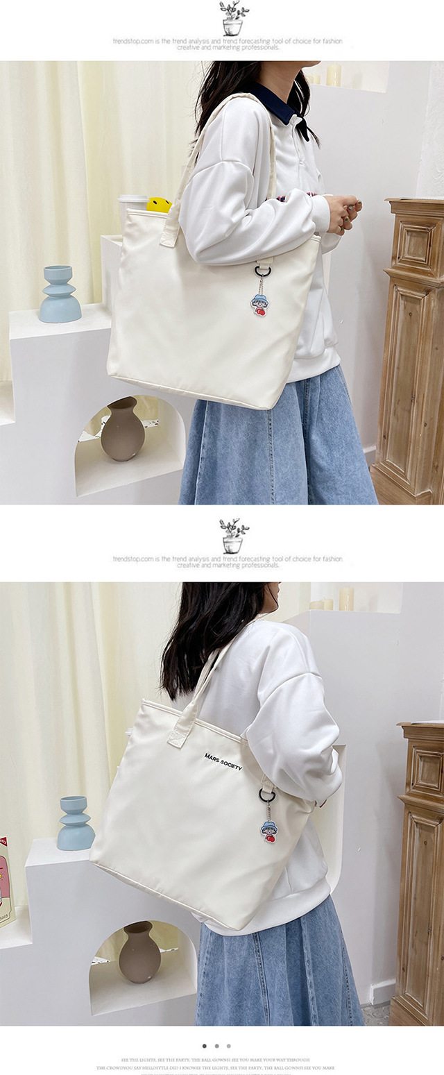 Japanese-style ins Harajuku large-capacity shopping bag, Korean-style chic casual and versatile, artistic student hand-held shoulder bag for girls undefined