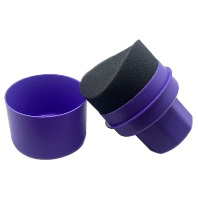 Car cleaning tools – Hard Sponge Hand-Held Sponge Brush - purple-curved-sponge-large-size