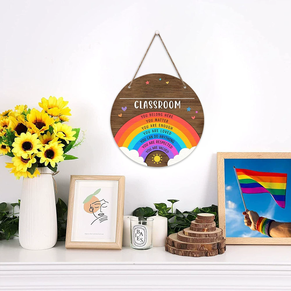 Деревянные дверные таблички для трансграничного школьного сезона для студентов, которые украшают двери классных комнат к началу учебного года, украшение кампуса ко Дню учителя.