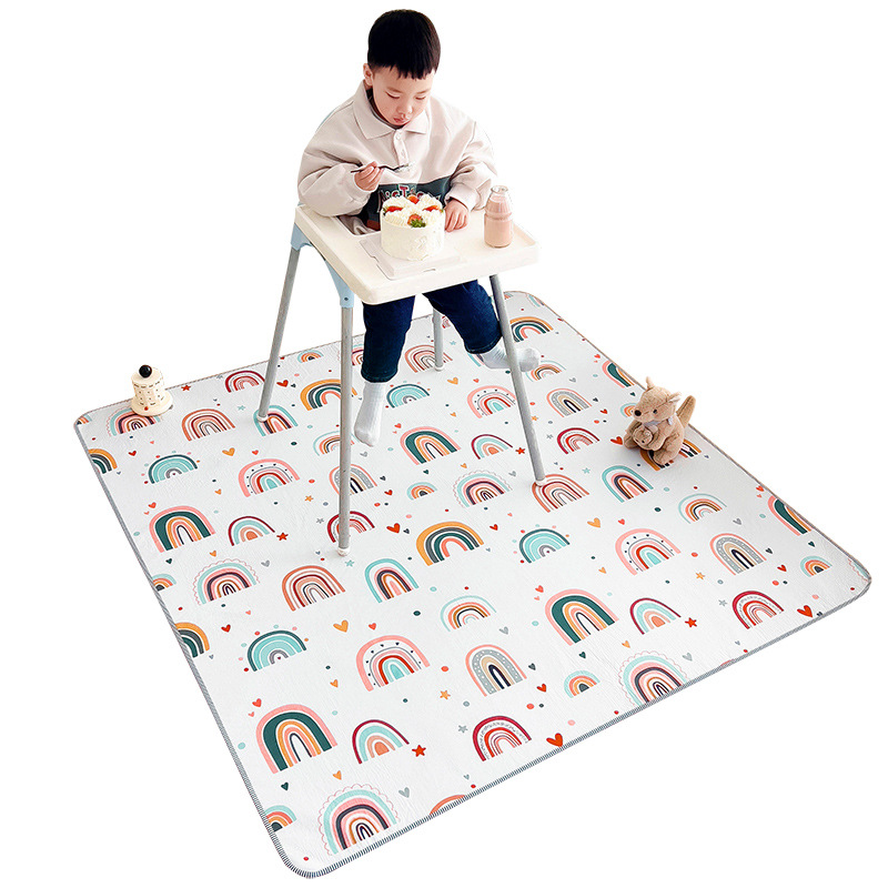 Amazon proporciona especialmente la silla de comedor de pierna alta para niños Mat estera de picnic a prueba de humedad estera a prueba de salpicaduras anti-sucia estera de juego antideslizante estera del piso