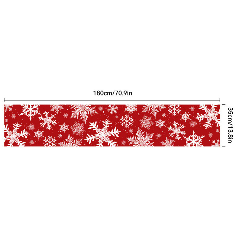 新しいクリスマステーブルクロス用品テーブル旗創意クリスマステーブル旗食卓装飾プリント旗|undefined