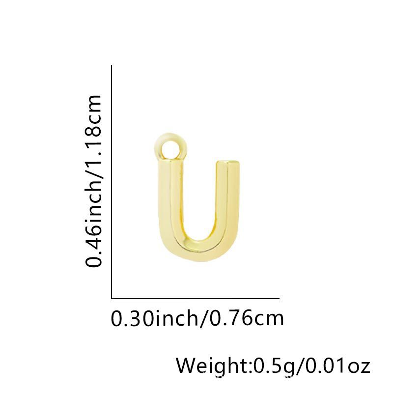 Cuicai 新しい菱形滑らかなシンプルな 26 英字ペンダントハイエンド鎖骨チェーンアクセサリー工場卸売|undefined