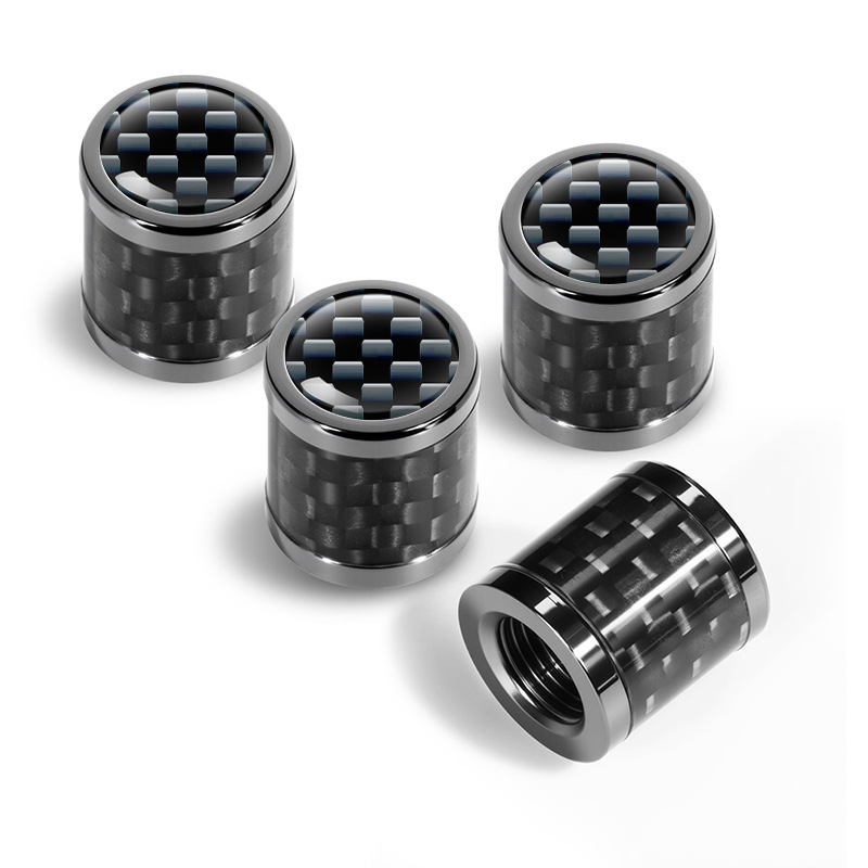 New Product Supply: Genuine Carbon Fiber Car Tire Valve Core, Universal Valve Cap, Metal Decorative Dust Cover