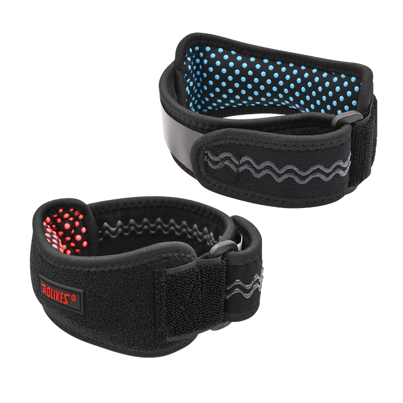 Protección de la rótula cinturón de presión bádminton baloncesto ciclismo correr deportes silicona antideslizante rótula ventas directas de la fábrica al aire libre