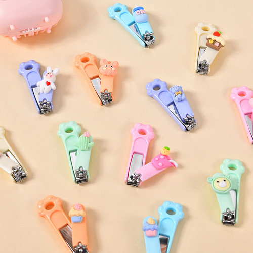 Creative Cartoon Nail Clippers Cute Student Nail Clippers Adult Anti-Splash Portable Small Gift Nail Clippers Wholesale