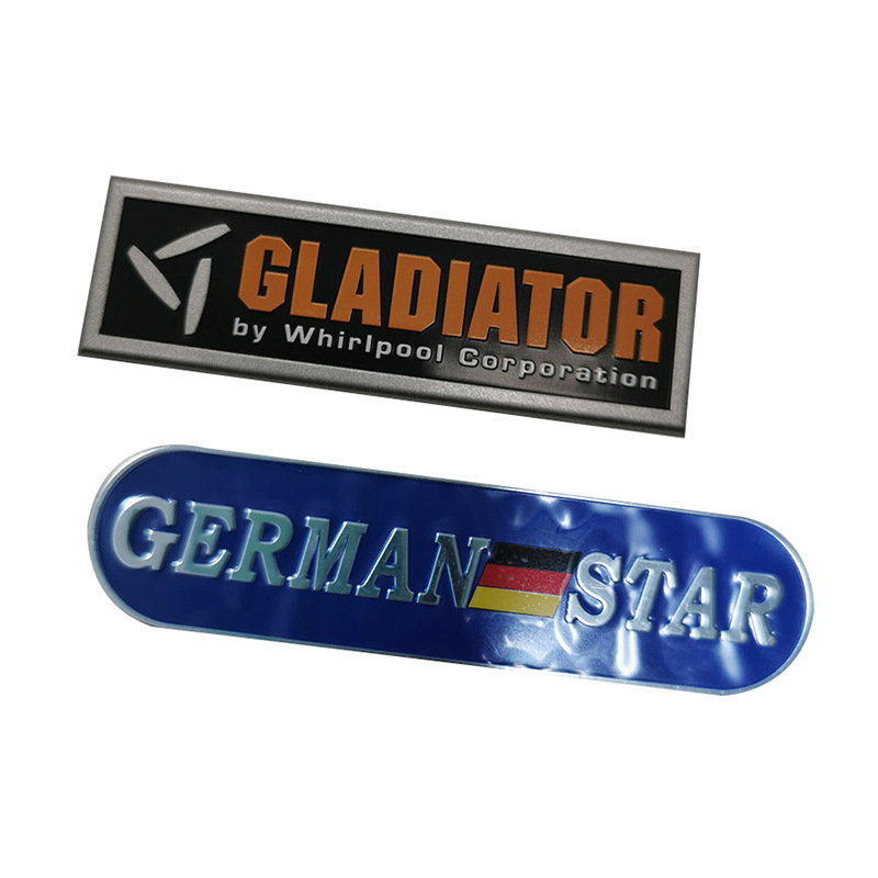 厂家直销印刷金属LOGO标签标牌 丝印商标铭牌 电子分体自粘镍标