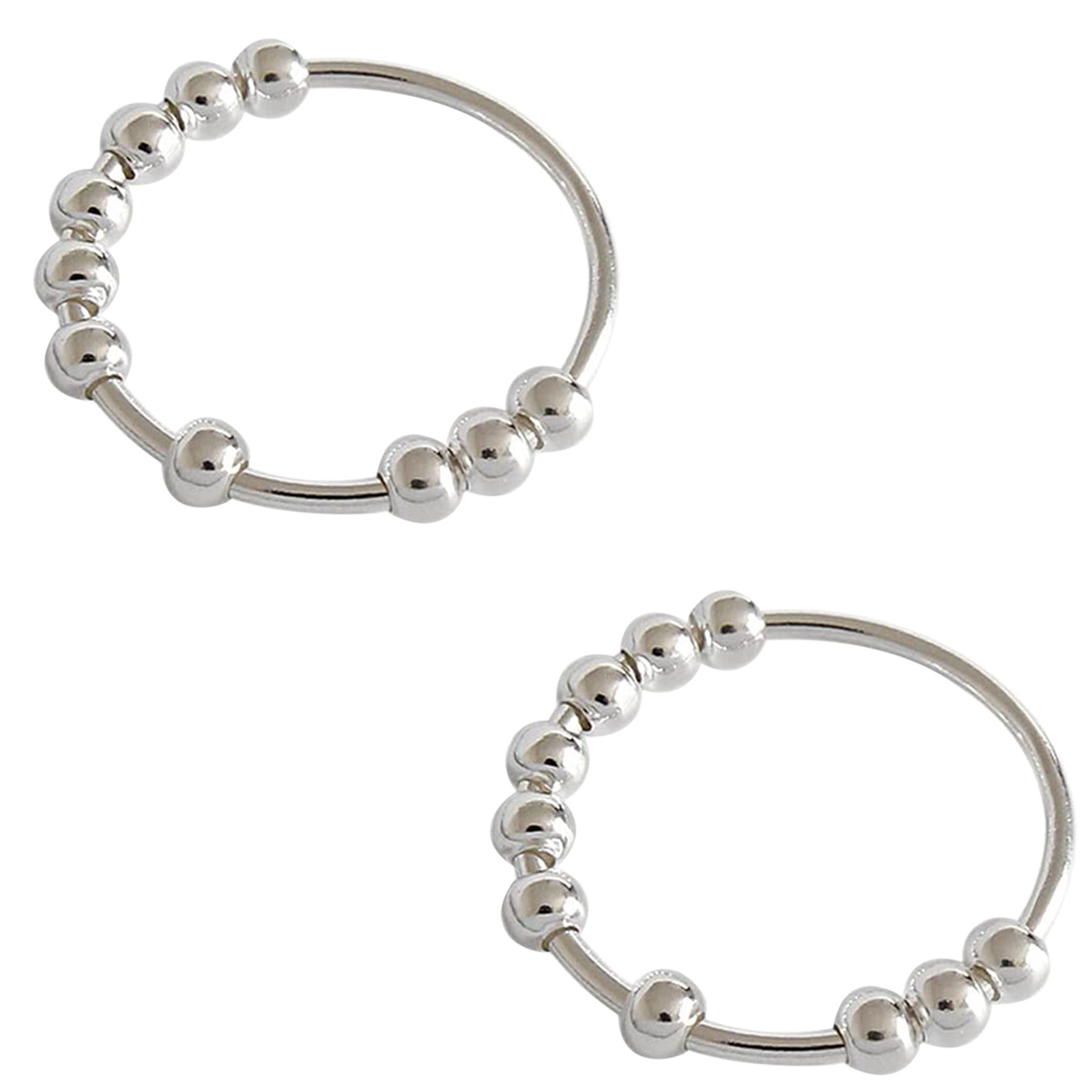 nihaojewelry fashion rotatable round bead ring wholesale jewelry