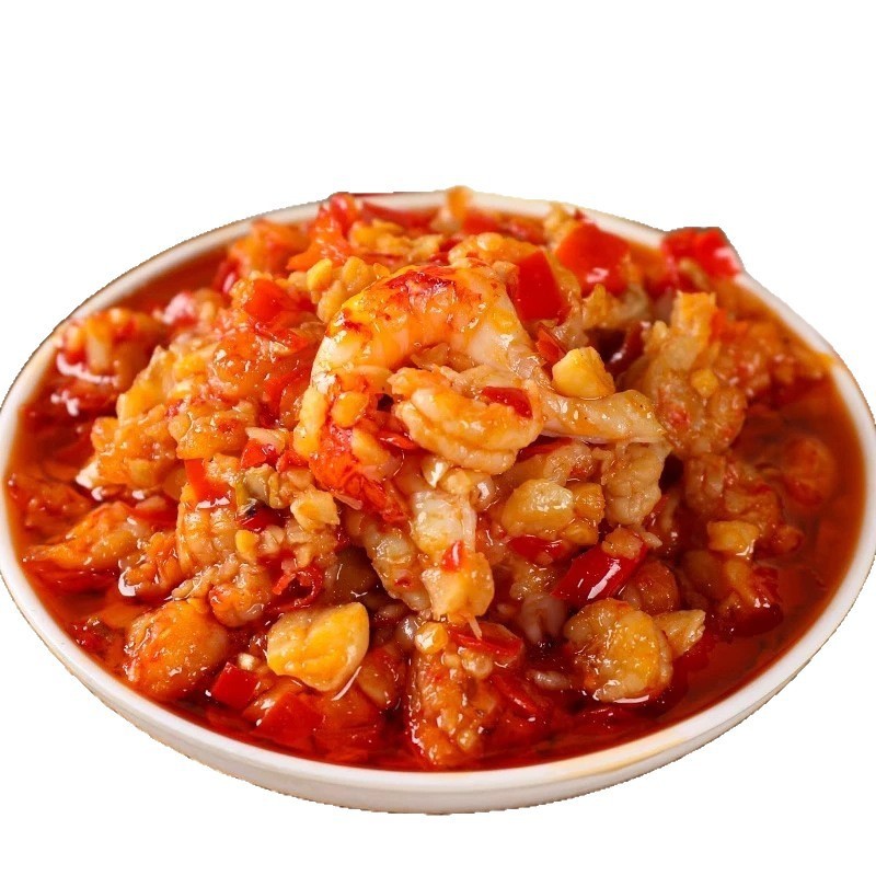 香辣原味蒜蓉虾尾酱去壳小龙虾尾虾仁肉拌面拌饭酱下饭菜开盖即食|undefined