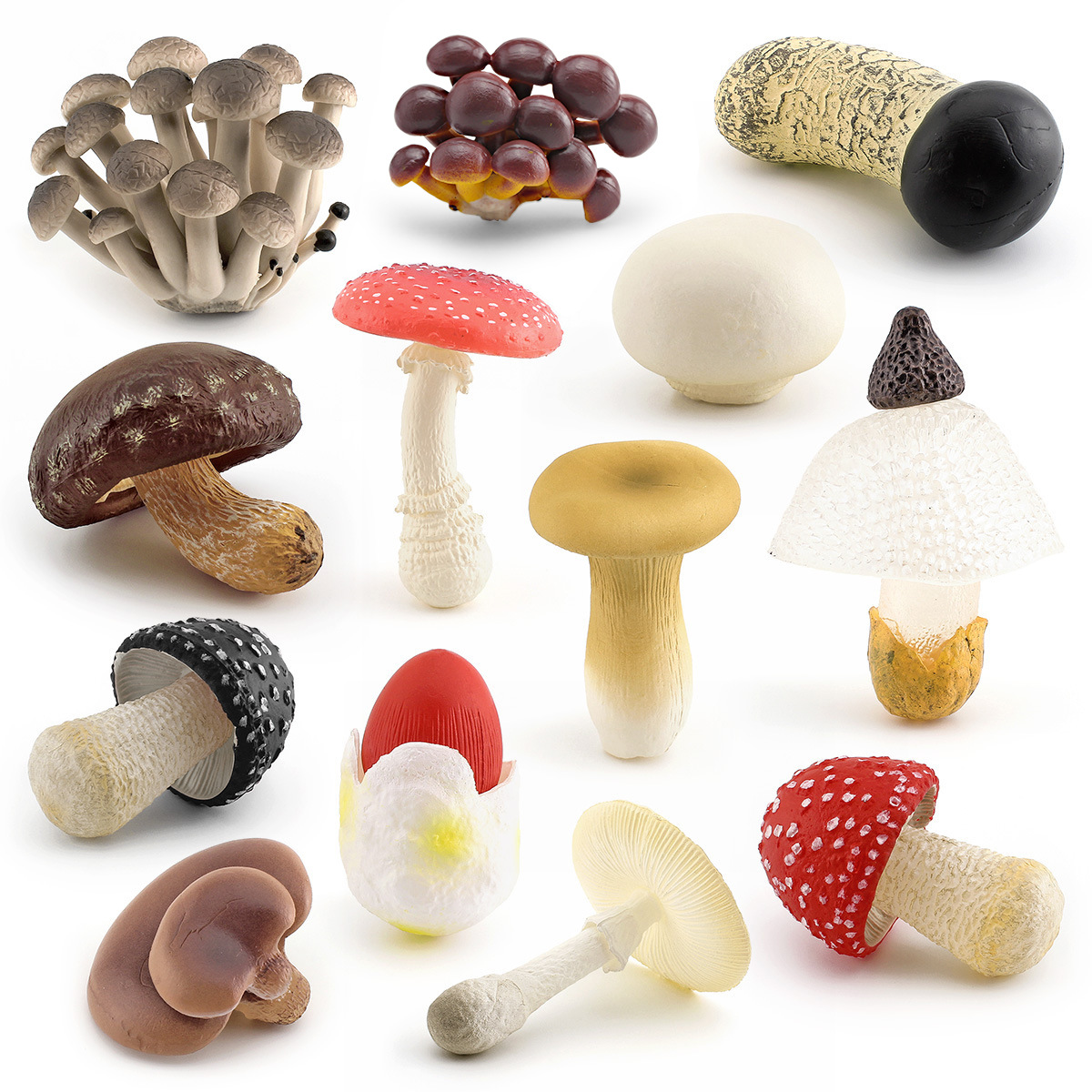 Simulación transfronteriza Hongo modelo seta blanco veneno crema de ganso seta venenosa cuerda paraguas adornos