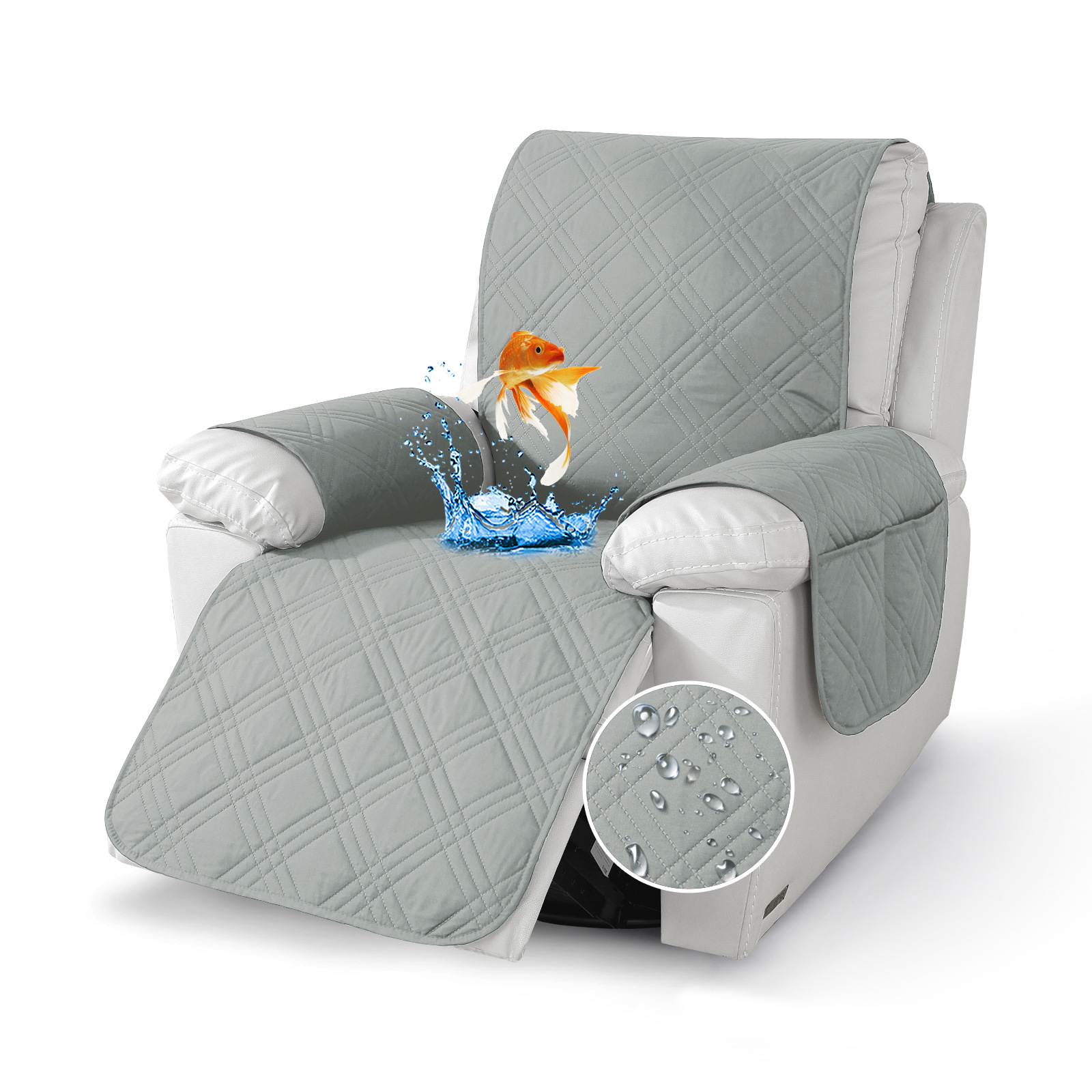 Amazon three-line recliner sofa cushion non-slip sofa cover towel waterproof pet sofa cushion anti-dirty sofa protection cushion