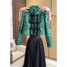 早春新中式高级感独特唐装上衣国风元素盘扣古典短外套女装秋冬季