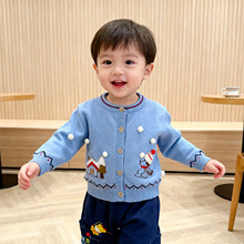 女童毛衣25年秋冬季新款中小童针织开衫儿童毛衣外贸童装批发