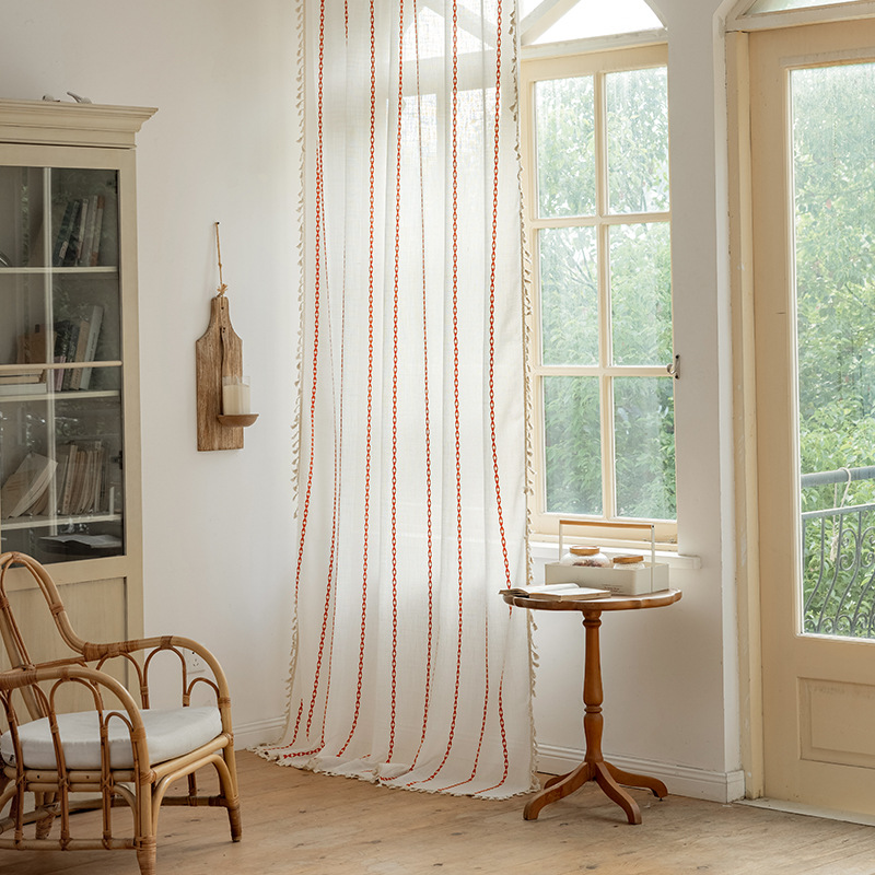 주황색과 흰색 막대 유형