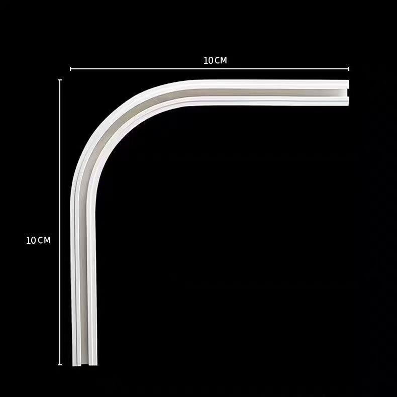 Sliding Track Corner Adapter, No-Drill Curtain Track Slide Rail, Bendable U-Shaped Bay Window Sliding Track Corner Adapter, No-Drill Curtain Track Slide Rail, Bendable U-Shaped Bay Window