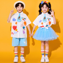 六一儿童啦啦队演出小学生学院风合唱表演服幼儿园班服毕业照服装