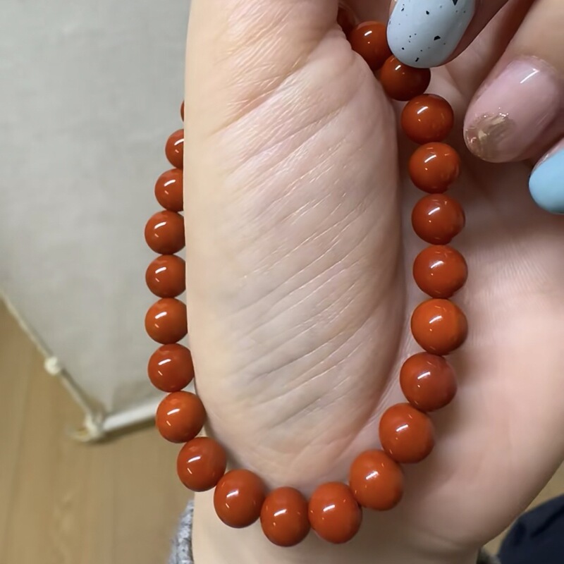 8A Grade Genuine Southern Red Agate Bracelet for Women, Red Crystal Beads, Light Luxury, Niche, Exquisite and High-End Feel 8A Grade Genuine Southern Red Agate Bracelet for Women, Red Crystal Beads, Light Luxury, Niche, Exquisite and High-End Feel