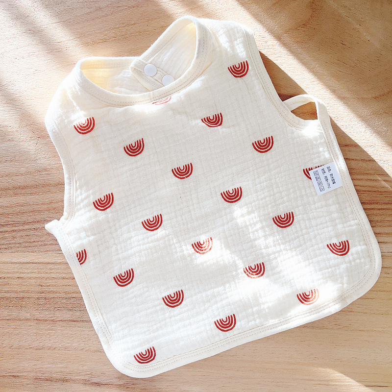 Babecera de algodón para bebés y bebés, toalla de saliva impermeable, toalla de almohadilla de leche anti-vomitación, bolsillo de comida, otoño y invierno