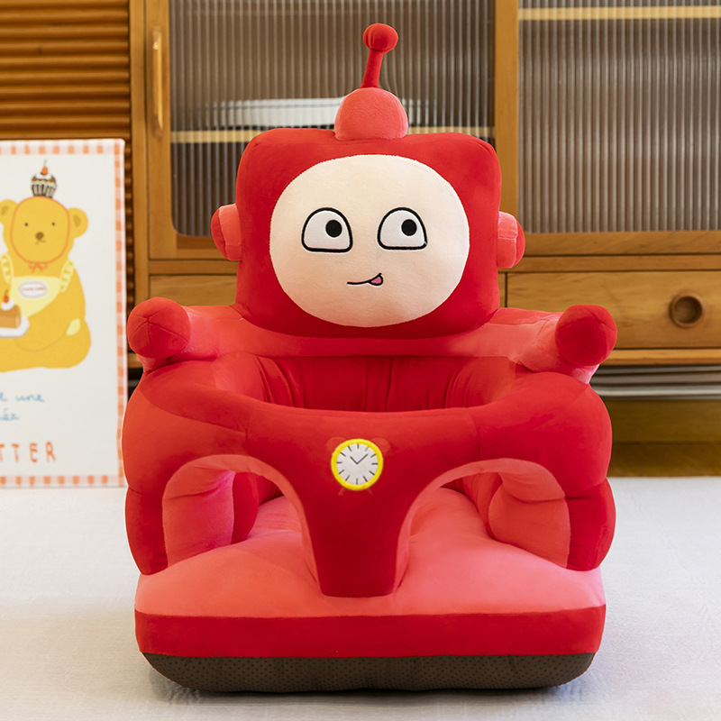 跨境新款婴幼儿防摔毛绒座椅卡通宝宝学坐沙发练习坐姿靠背餐椅子|undefined
