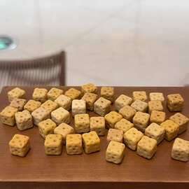 金膏玉方块奶酪散珠配件手工DIY文玩小提溜挂件手链隔珠配饰