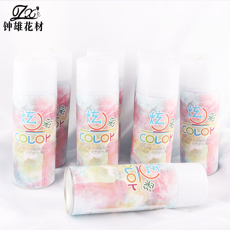 批发碎冰蓝炫彩鲜花珠光喷色剂干花染色喷雾花艺彩喷着色剂染料