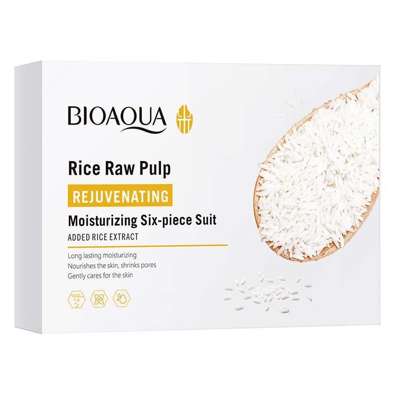 全英語米スキンケア品セットBIOAOUA米原パルプシリーズ六点セットクロスボーダー対外貿易卸売り|undefined