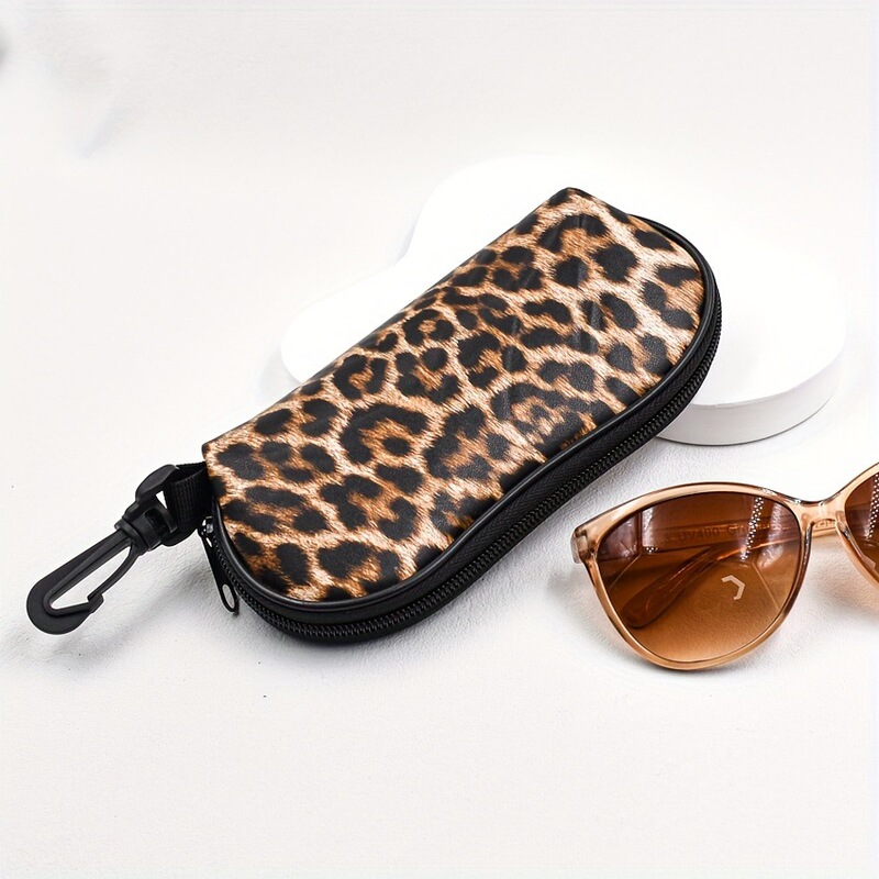 Leopard print glasses box glasses storage box perfect gift for women Christmas or everyday