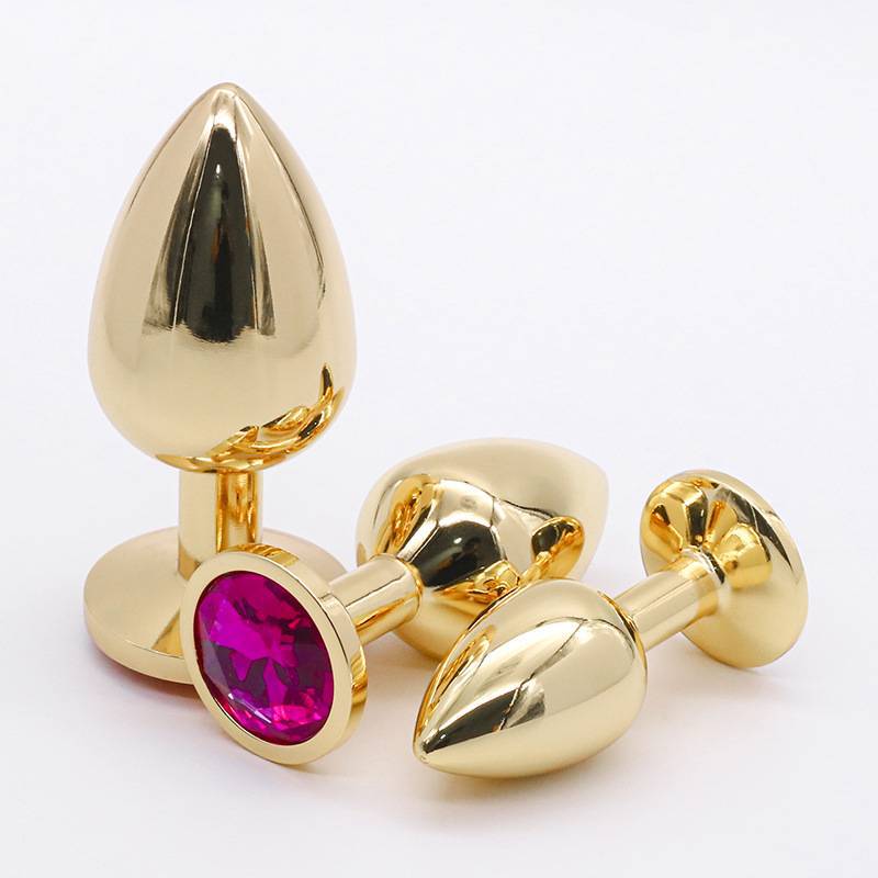SM ronda de oro anal plug tira pareja juguetes sexuales hombres y mujeres back corte juguetes sexuales para adultos masturbación perno al por mayor