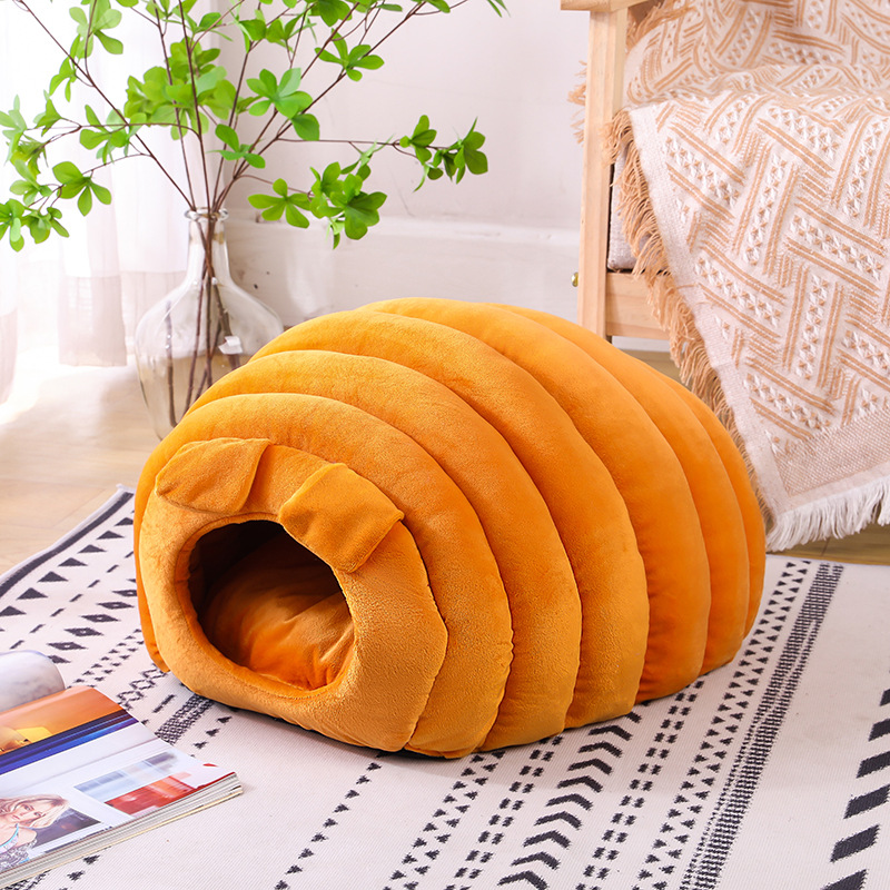 Caterpillar mascota nido estera cerrada jaula de gato Casa del túnel SALA DE Casa Del Gato de Dibujos Animados creativo tienda tipo de generación de pelo