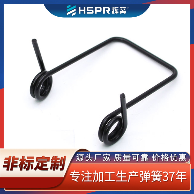 不锈钢左右扭力弹簧短钩扭簧内钩中心臂双扭簧长臂异形扭簧生产