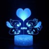 Creative touch LED table lamp, night light, remote control, 3D