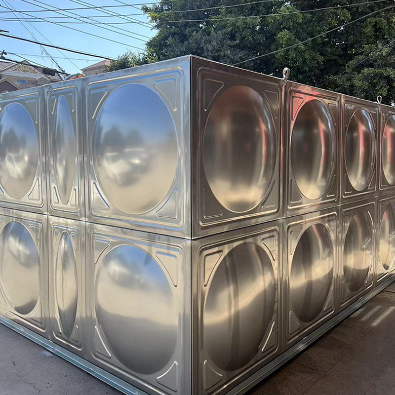Prefabricated 304 stainless steel water tank, square fire water tank equipment manufacturer, combine