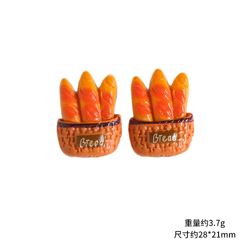 仿真微缩面包食玩树脂小配件diy奶油胶水杯冰箱贴鞋扣发饰品配件|undefined