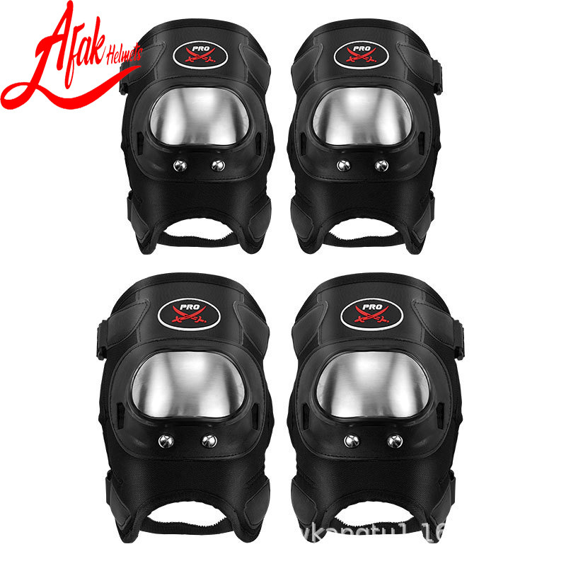 AFAK equipo de protección corto de acero inoxidable que monta fuera de la carretera resistente al desgaste resistente a las caídas equipo de protección de cuatro piezas multiusos