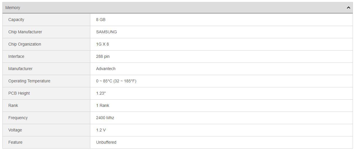 研华 8G内存 AQD-D4U8GN24-SE,工业级内存支持DDR4主板-阿里巴巴