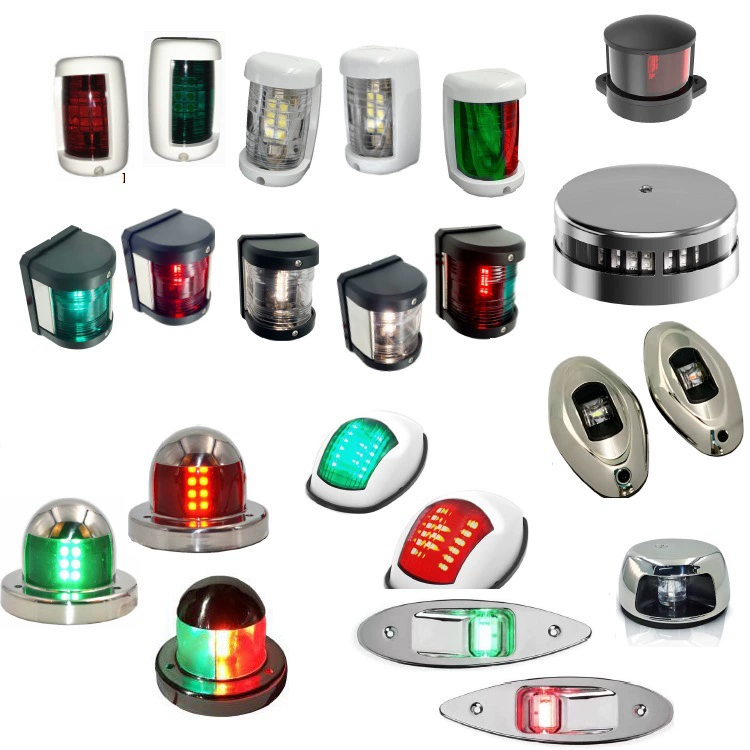 Фабрика продает различные лодки, левый красный, правый, зеленый, огни лодки, огни, навигационные огни, показанные широкие огни, яхты из нержавеющей стали
