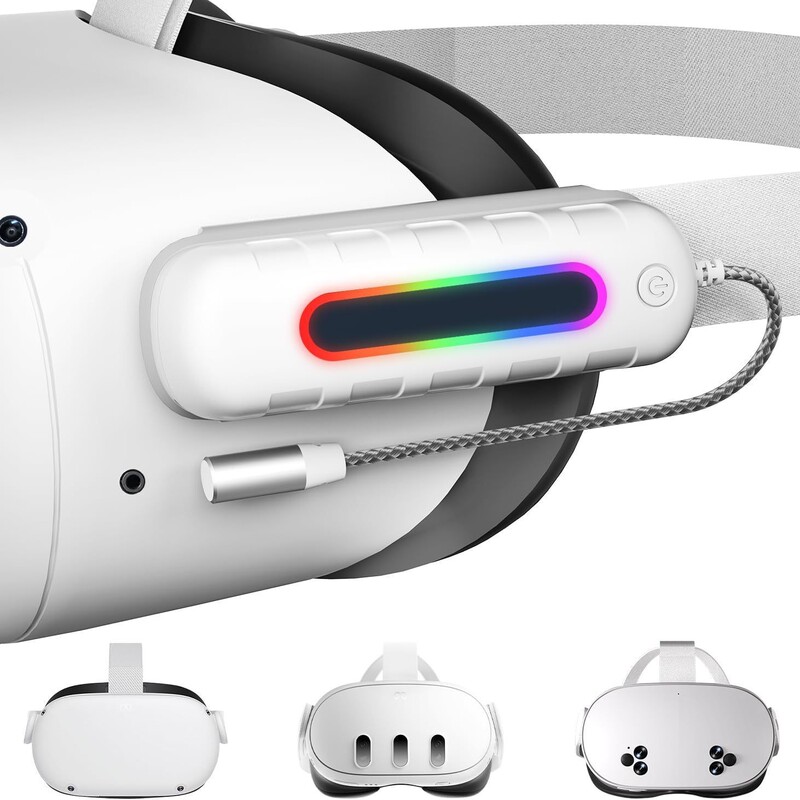 Meta quest2/3/3s plug-in charging treasure battery life power VR headset accessories are fully compatible with 5000mAh Meta quest2/3/3s plug-in charging treasure battery life power VR headset accessories are fully compatible with 5000mAh