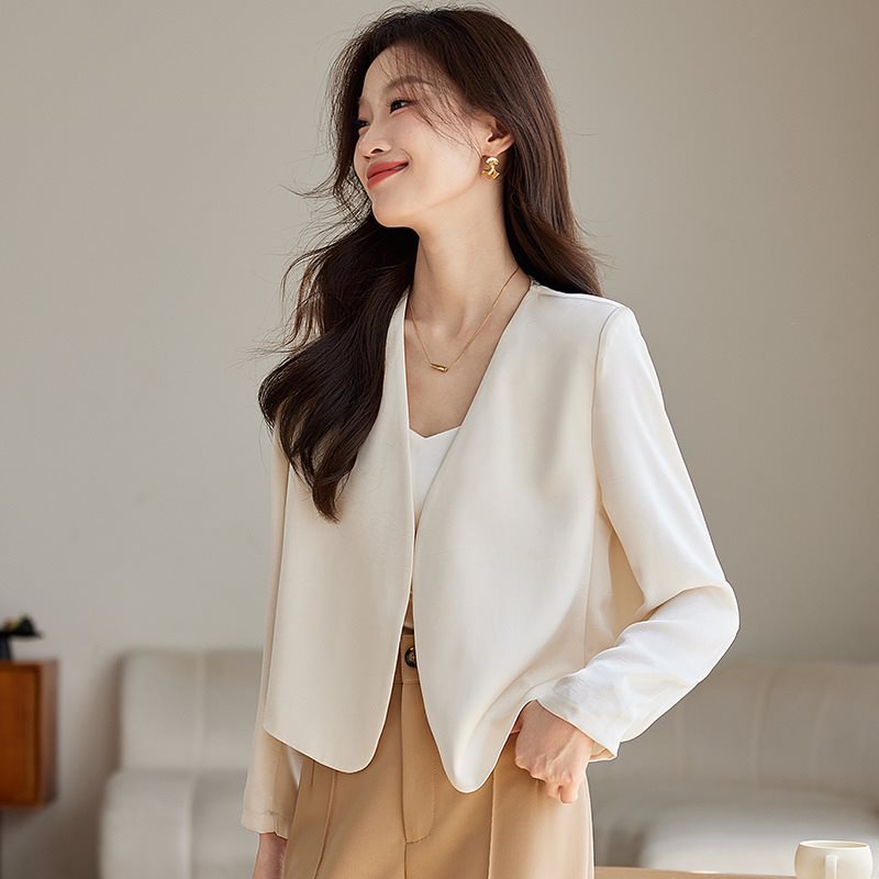 Small Suit Jacket Women's 2024 Spring and Autumn New Short Elegant New Casual Outer Suit Top