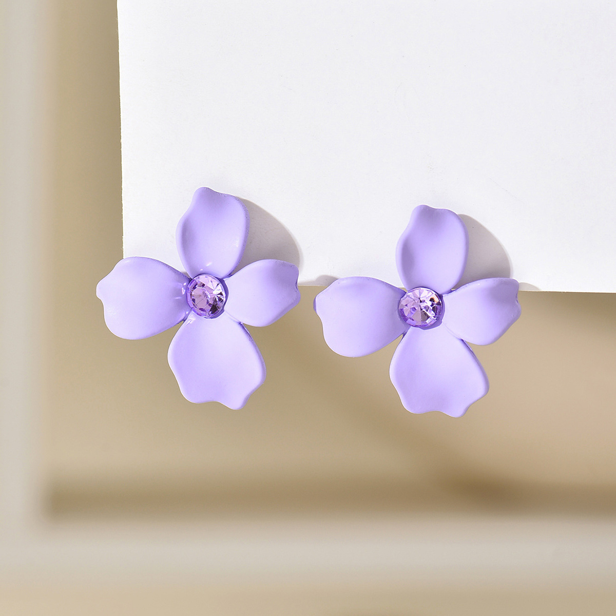 18g Weight Rhinestones Inlay Material Ear Studs Classification 1 Pair Quantity Daily Occasion Acrylic Material Flower Pattern Women's Gender Stoving Varnish, Inlay Design Sweet Style 1 Pair Sweet Flower Stoving Varnish Inlay Arylic Rhinestones Ear Studs 12