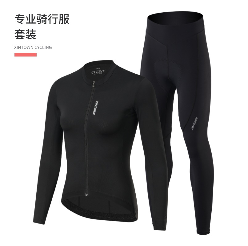 Terno longo preto azeviche feminino / S