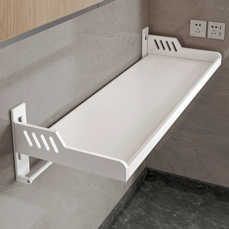 Кухонная стойка для хранения без перфорации Настенная стойка для микроволновой печи Стеллаж для специй Бытовая многофункциональная стойка для хранения