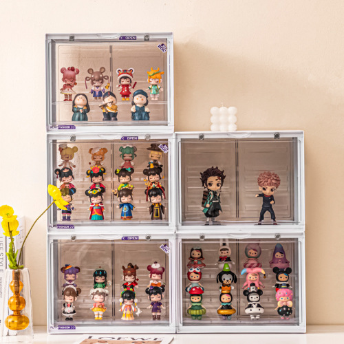 Model hand cabinet cotton doll storage box acrylic display box fully transparent plush doll Xingdailu artifact