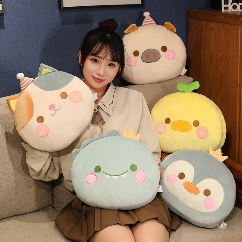 暖手抱枕插手毛绒玩具公仔捂手枕午睡枕学生睡觉玩偶可爱女生冬季