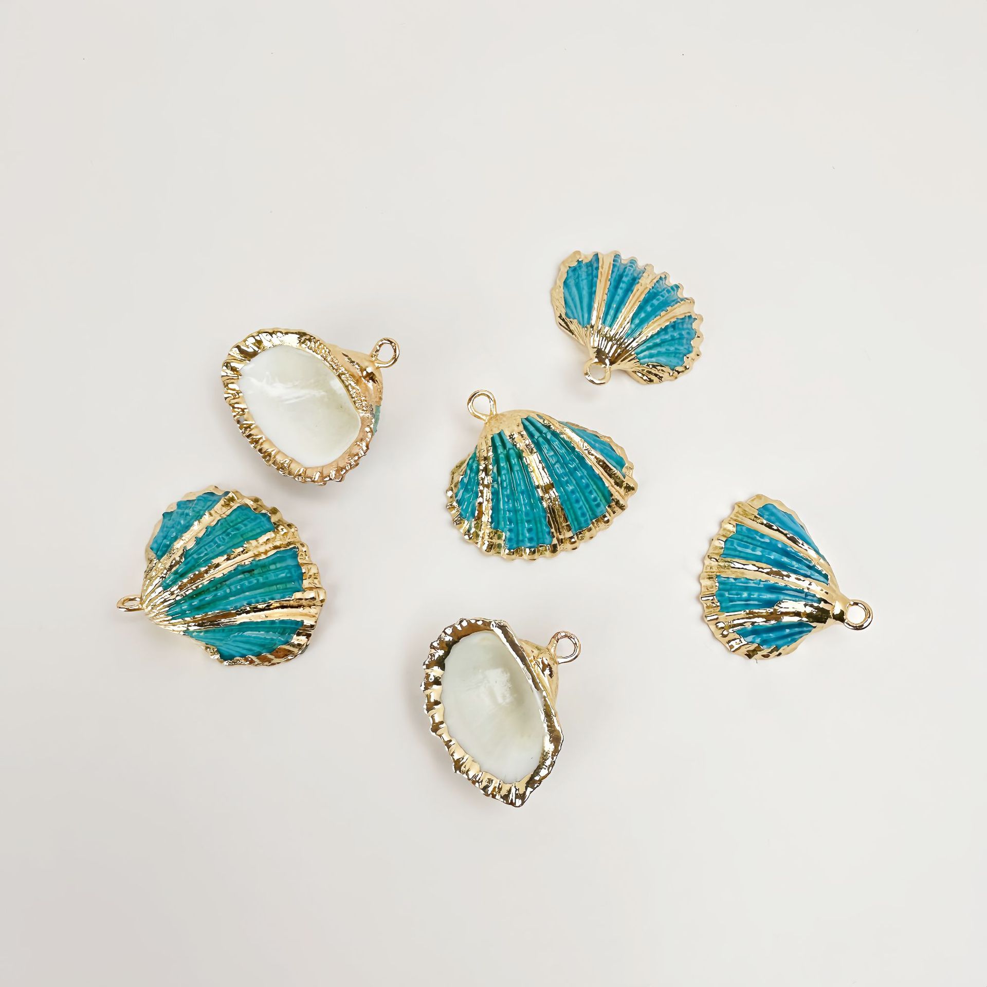 55 골든 클로 레이크 블루 쉘(천연 쉘 염색)