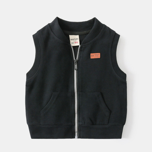 Kids' Vest, Korean-style Children's Clothing – Spring/Summer Collection, Baby Zip-up Jacket, Boys' Fashionable Waistcoat Top – Drop Shipping Available