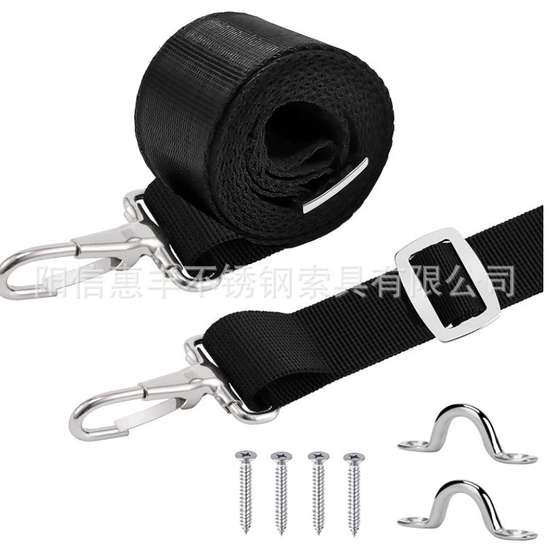 Регулируемая японская Пряжка из нержавеющей стали Захват с крючком, ремешок для глаз, винт, морская лямка для 1-дюймового оборудования